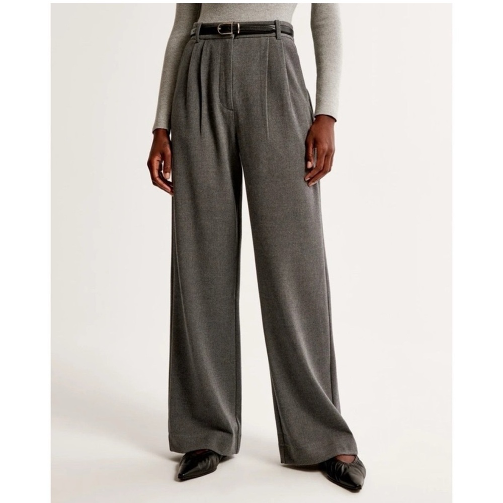 Abercrombie & Fitch Gray Wide Leg Pants